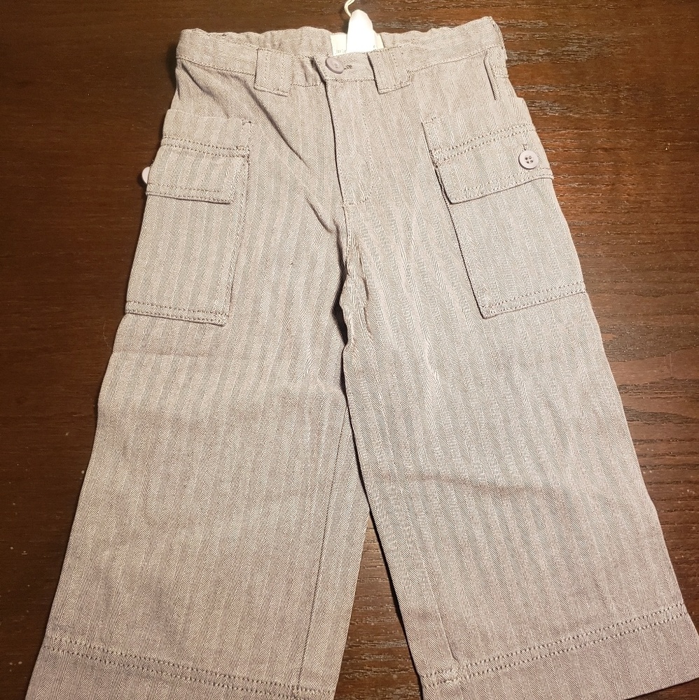 NWT Tea Collection gray cargo style pants